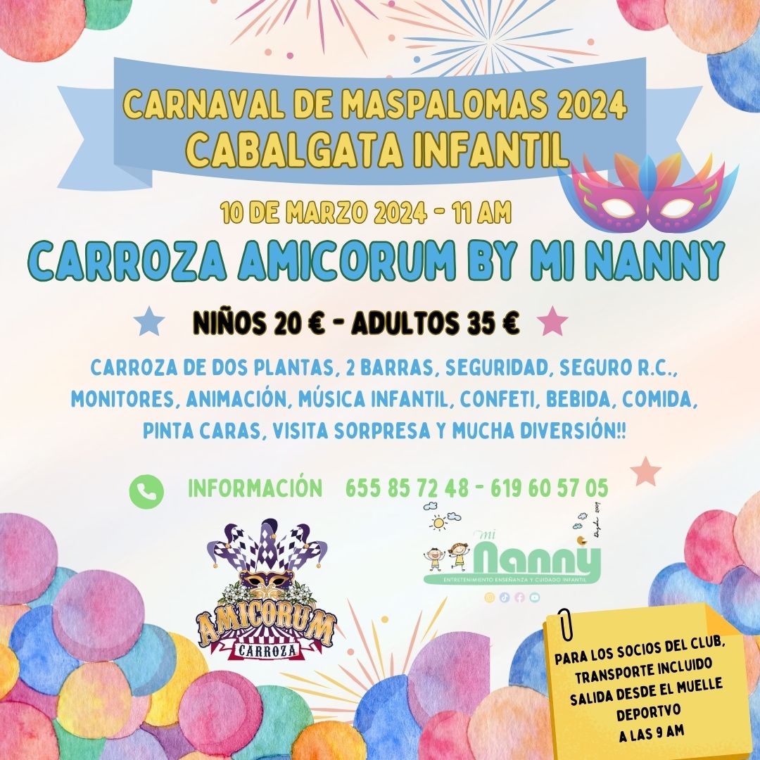 Cabalgata Infantil - Carnaval de Maspalomas 2024