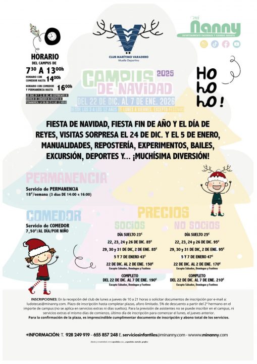 Campus Navidad 2025 - Club Marítimo Varadero