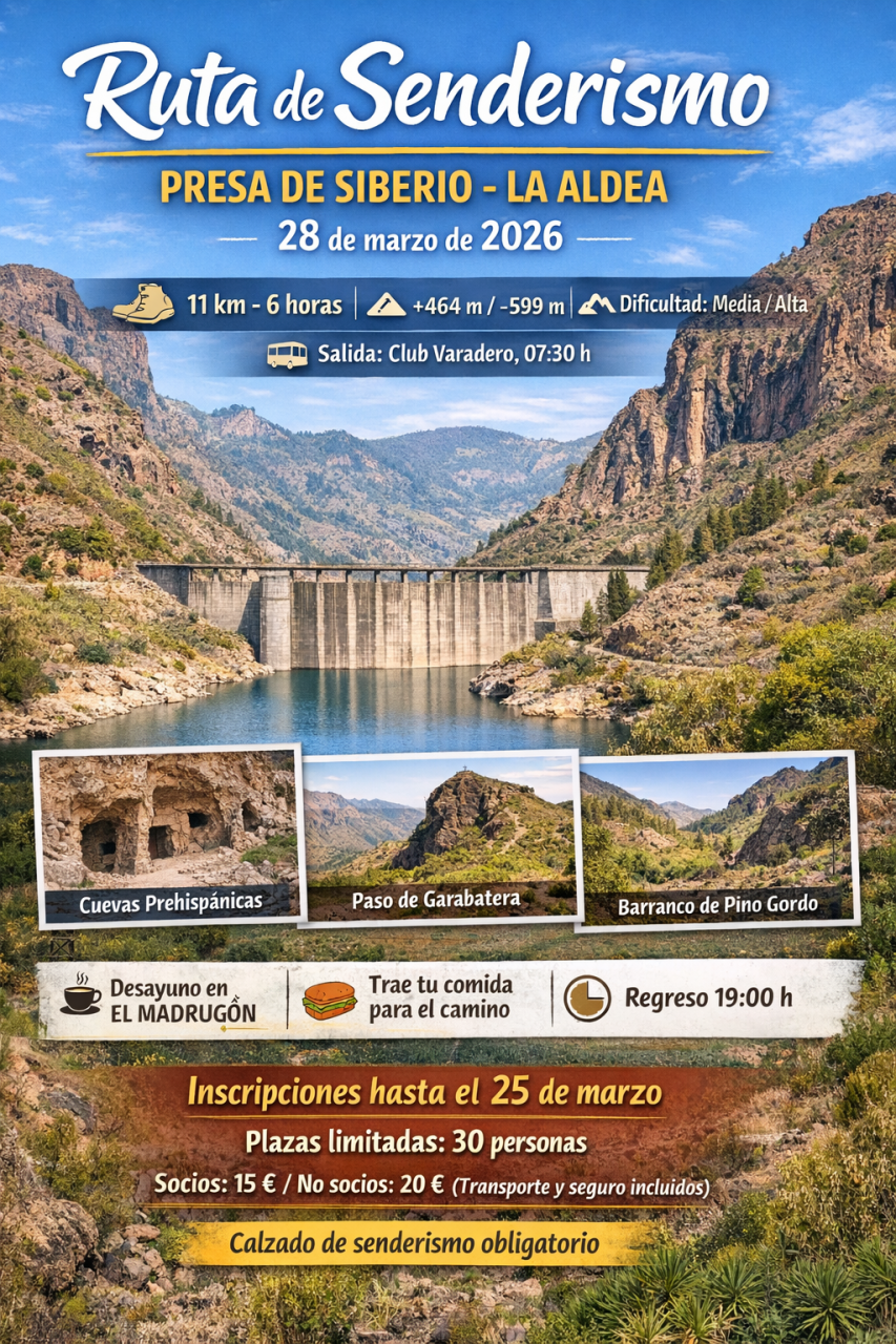 Ruta de Senderismo – Presa de Siberio a La Aldea