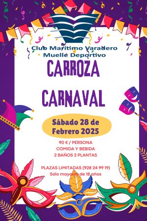 Cartel Carroza 2025 - Club Marítimo Varadero